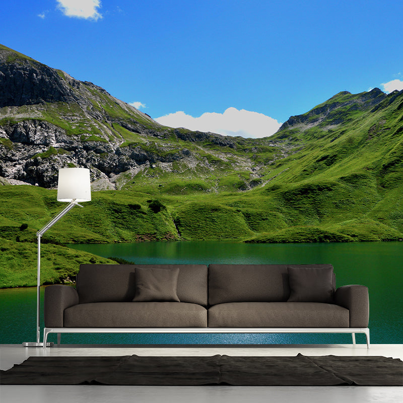 Mountain Wall Mural Horizontal Photography Eco-friendly Wall Covering for Home Decor