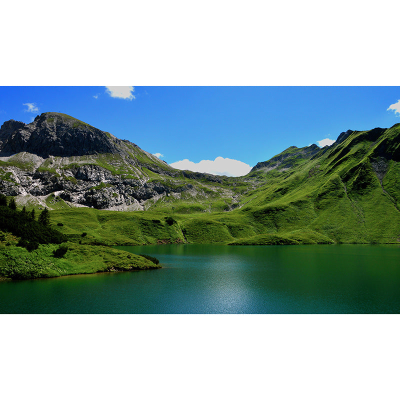 Mountain Wall Mural Horizontal Photography Eco-friendly Wall Covering for Home Decor