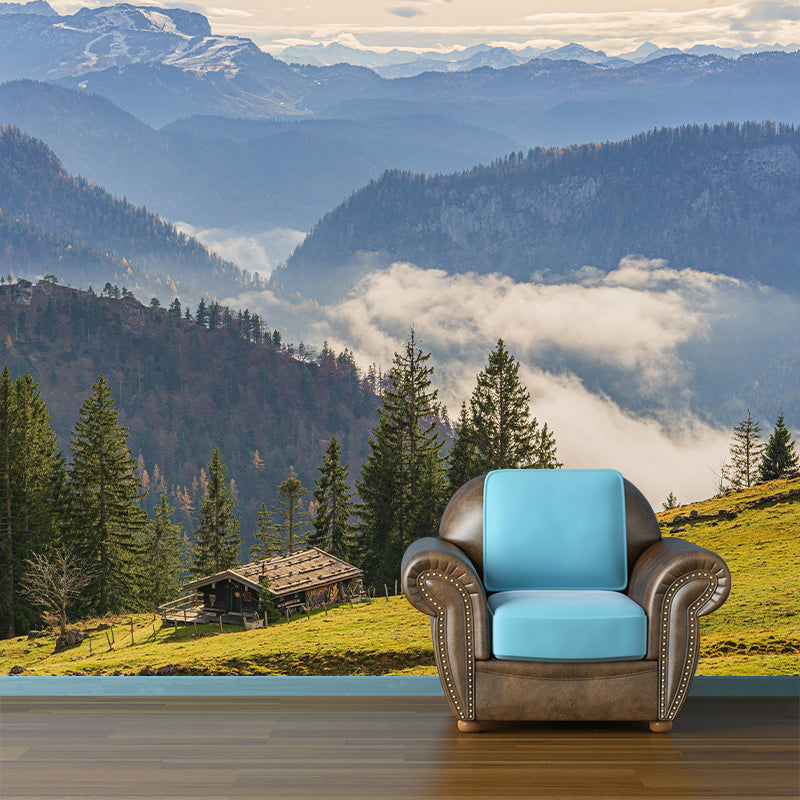 Mountain Wall Mural Horizontal Photography Eco-friendly Wall Covering for Home Decor