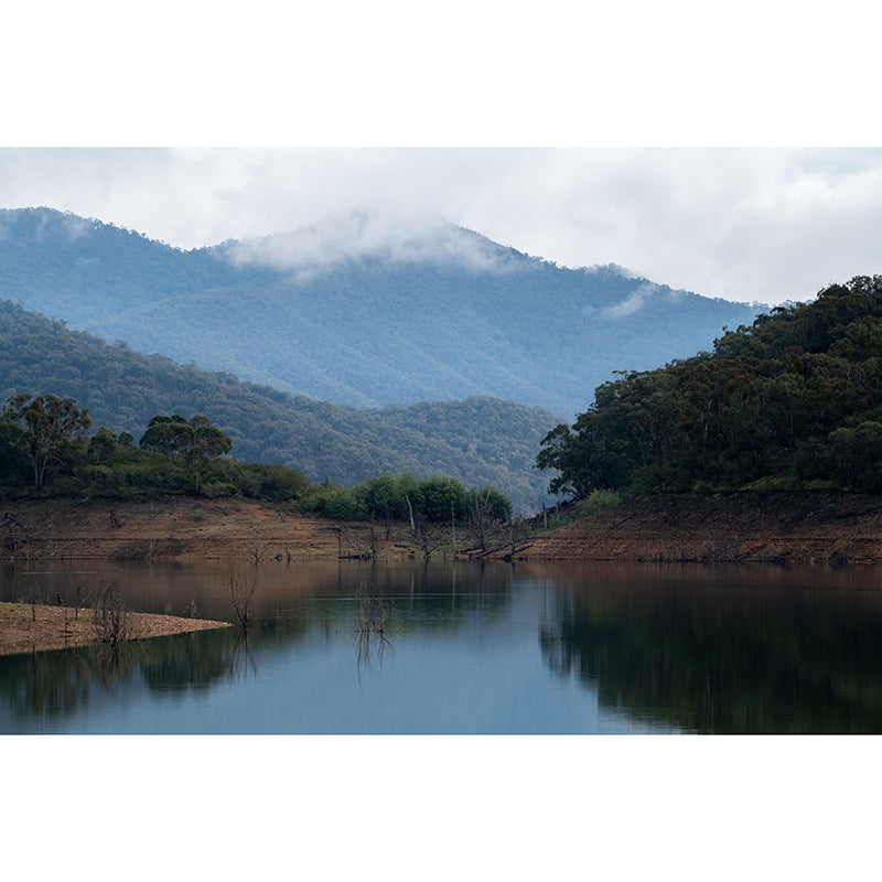 Mountain Landscapes Mural Contemporary Style Mildew Resistant Wall Covering