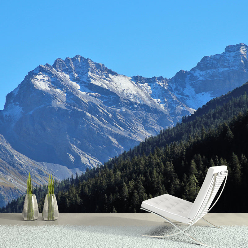 Customized Mountain Scenery Wall Mural Mildew Resistant for Bedroom Decoration