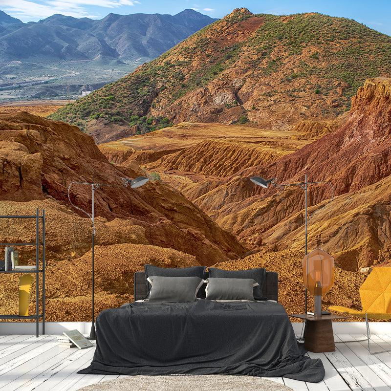 Customized Mountain Scenery Wall Mural Mildew Resistant for Bedroom Decoration