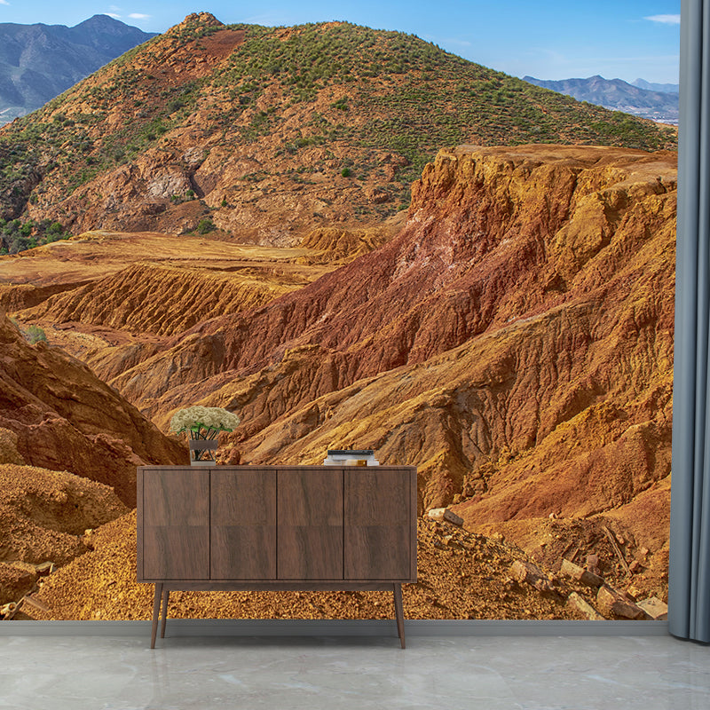 Customized Mountain Scenery Wall Mural Mildew Resistant for Bedroom Decoration