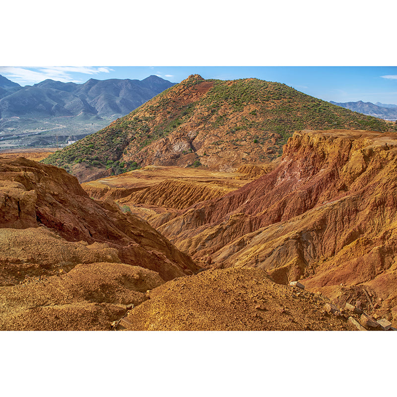 Customized Mountain Scenery Wall Mural Mildew Resistant for Bedroom Decoration