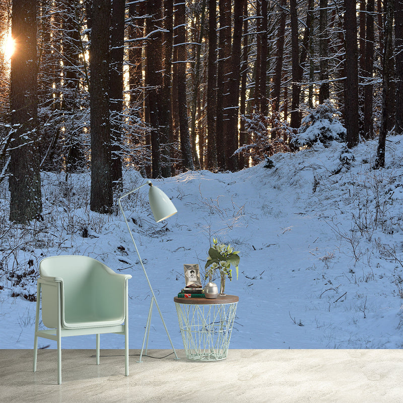 Forest Wall Mural Modernism Style Wall Decoration for Dining Room