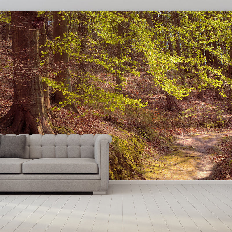 Customized Forest Scenery Wall Mural Mildew Resistant for Bedroom Decoration