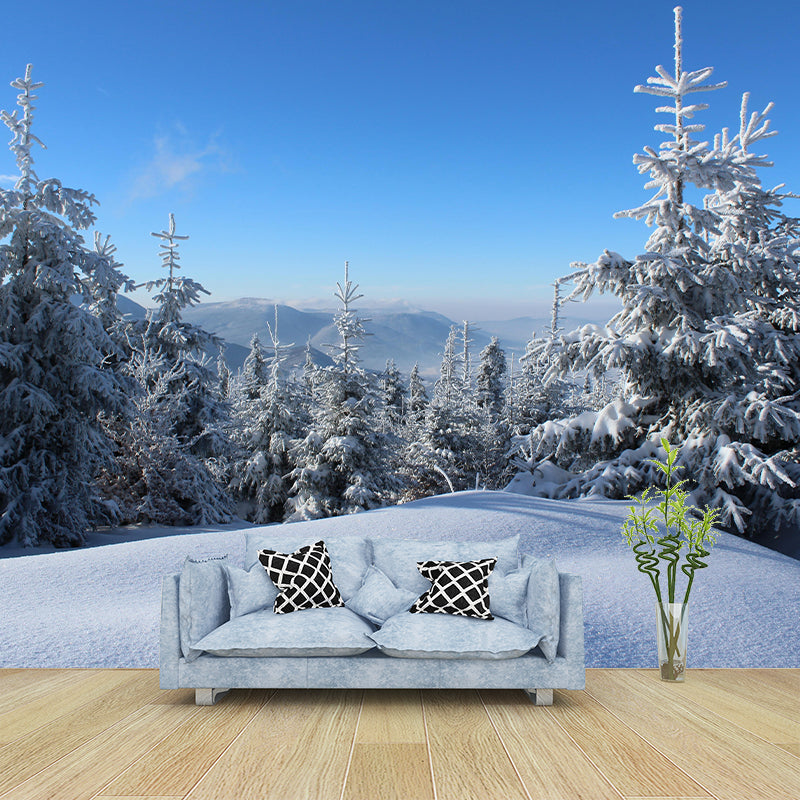 Forest Scenery Wall Mural Modernism Style Wall Decoration for Living Room