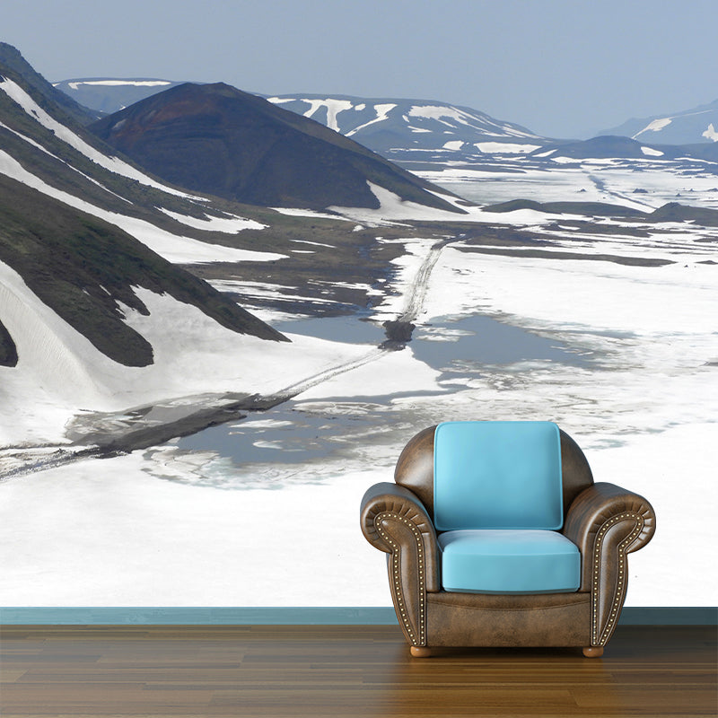 Mountain Scenery Mural Wallpaper Moisture Resistant Living Room Bedroom Home Decor