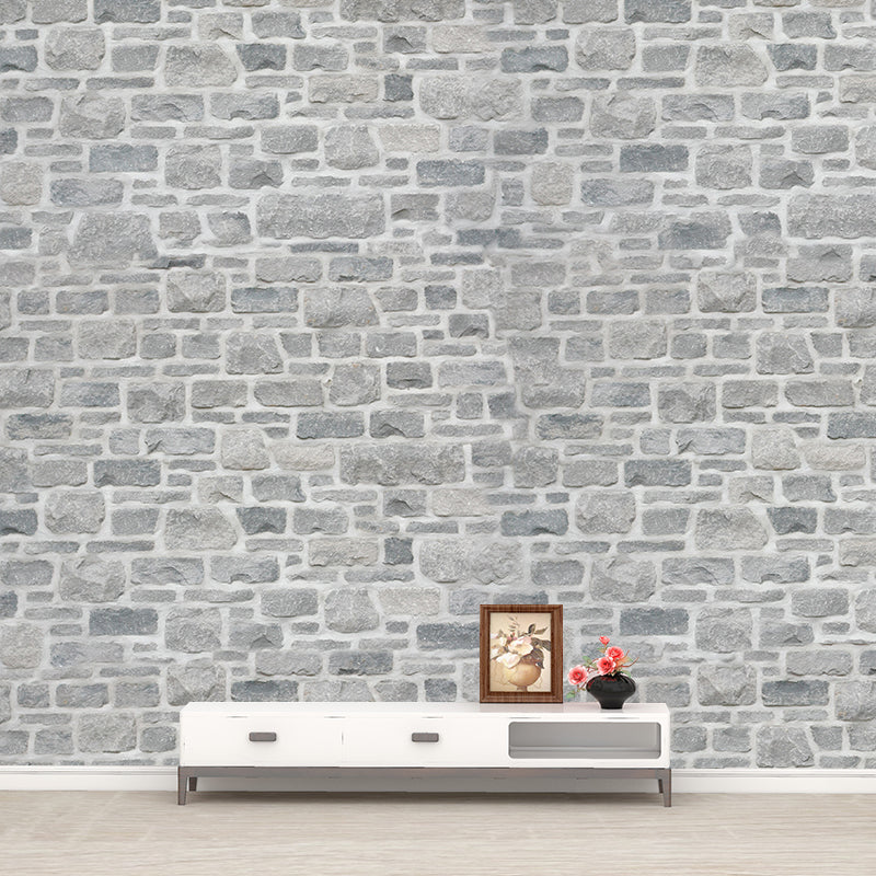 Brick Wall Style Mural Wallpaper Wall Art for Bar and Coffee Shop, Stain Resistant