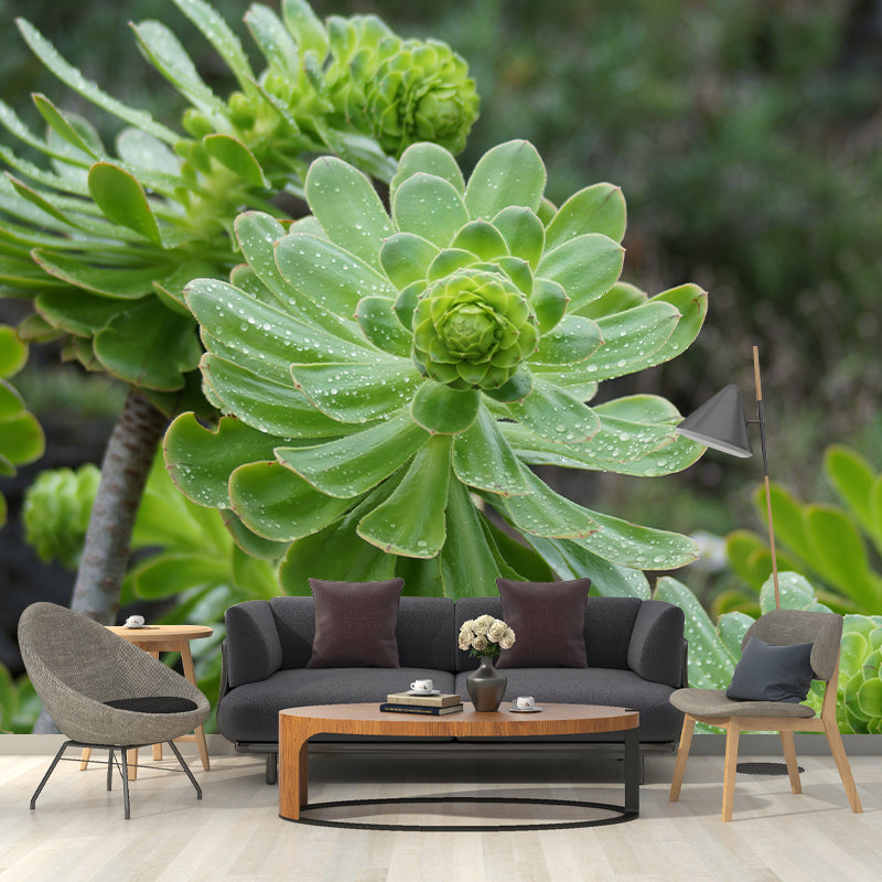 Common Plant Mural for Living Room Reading Room Decoration, Water Resistant