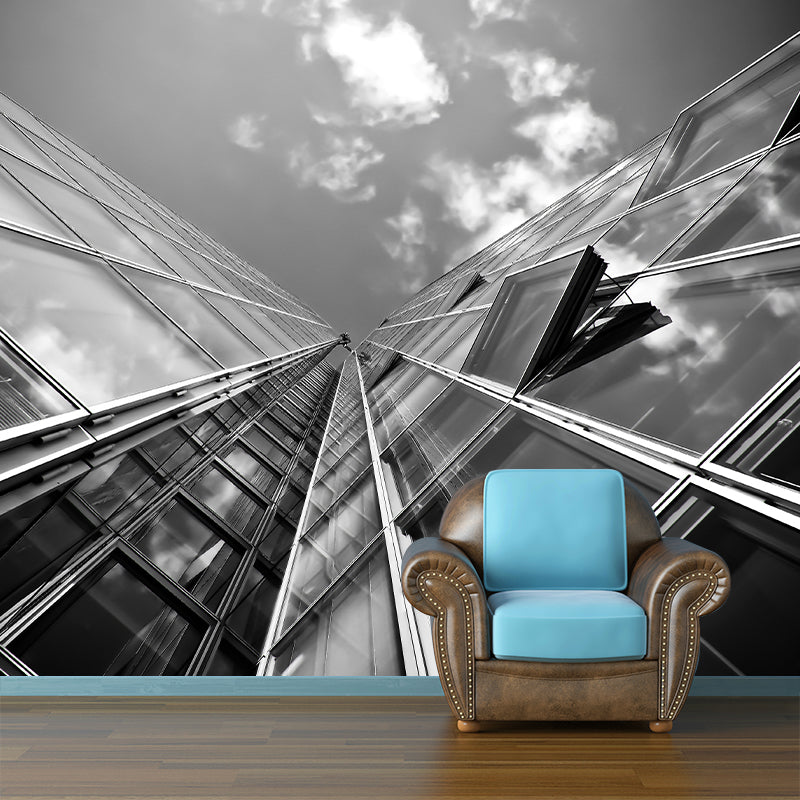 City High-rise Wall Covering for Meeting Room Decoration, Mildew Resistant