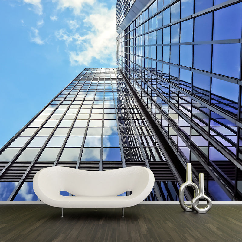 City High-rise Wall Covering for Meeting Room Decoration, Mildew Resistant