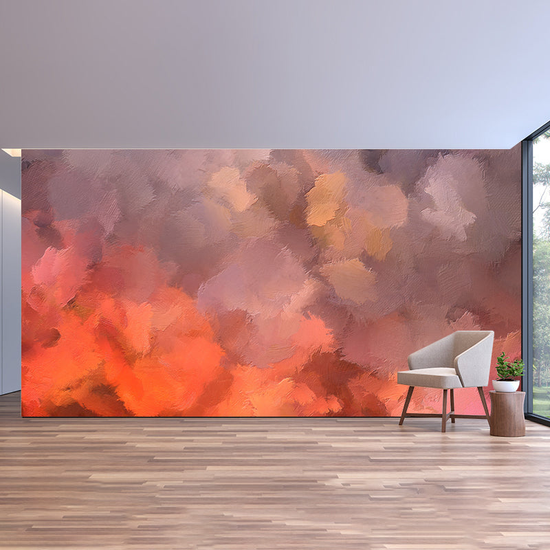 Simple Abstraction Mural Wallpaper for Sleeping Room Decor, Custom Size Available