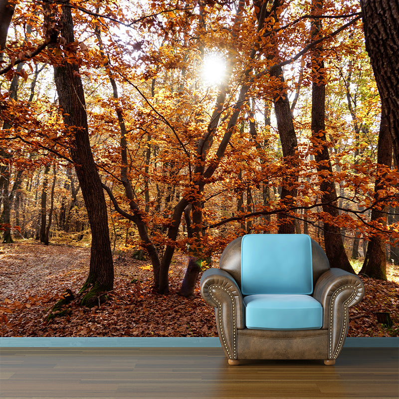 Modern Forest Trees Wall Mural for Sitting Room Bedroom Home Decor, Made to Measure