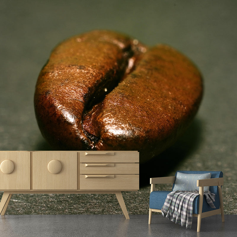 Coffee Beans Mural Wallpaper Eco-friendly for Coffee Shop Wall Covering