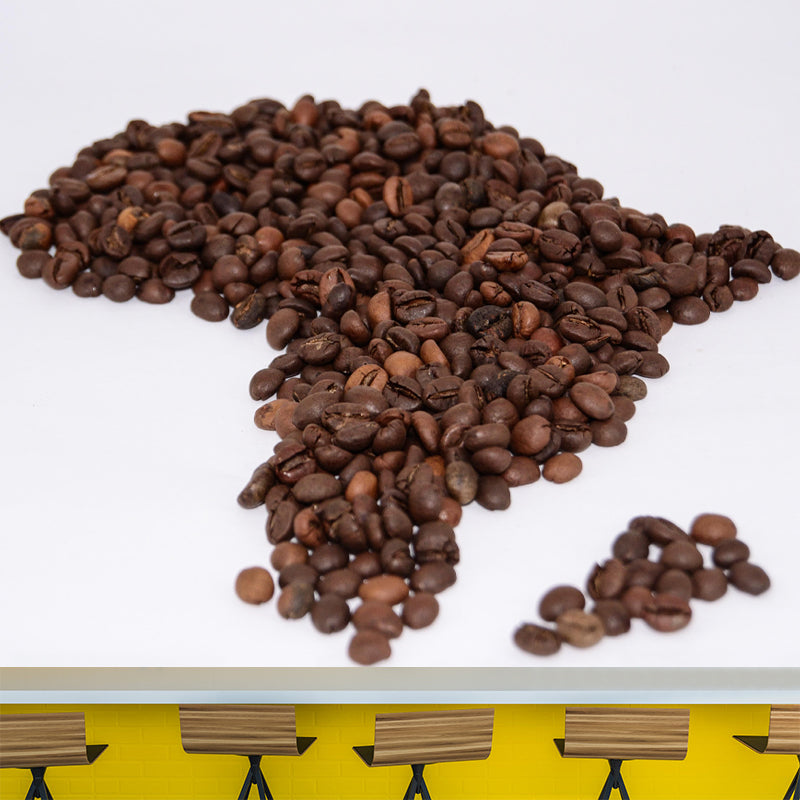 Contemporary Coffee Beans Mural Environment Friendly Coffee Shop Wall Decoration