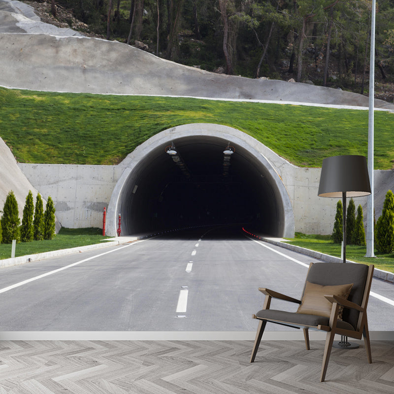 Soft Color 3D Art Illusion Mural Wallpaper Moisture Resistant for Bedroom