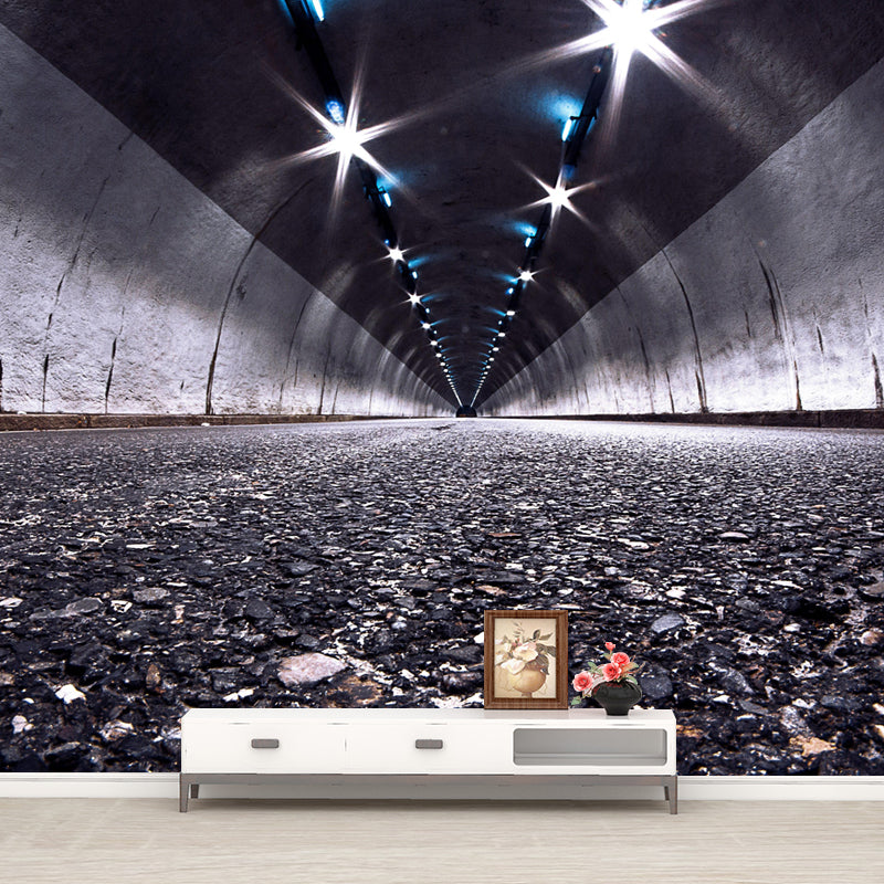 Soft Color 3D Art Illusion Mural Wallpaper Moisture Resistant for Bedroom