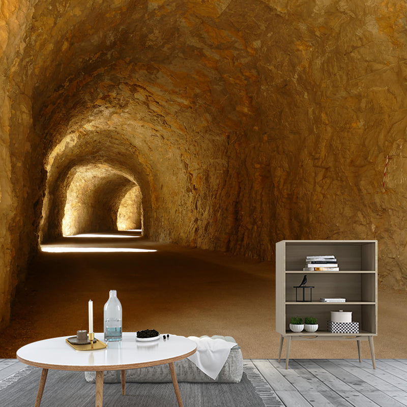 Soft Color 3D Art Illusion Mural Wallpaper Moisture Resistant for Living Room