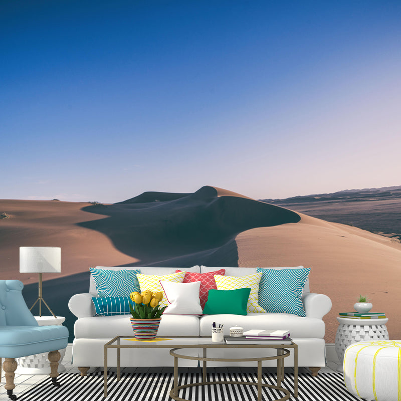 Modern Desert Landscapes Mural Mildew Resistant Wallpaper for Sleeping Room