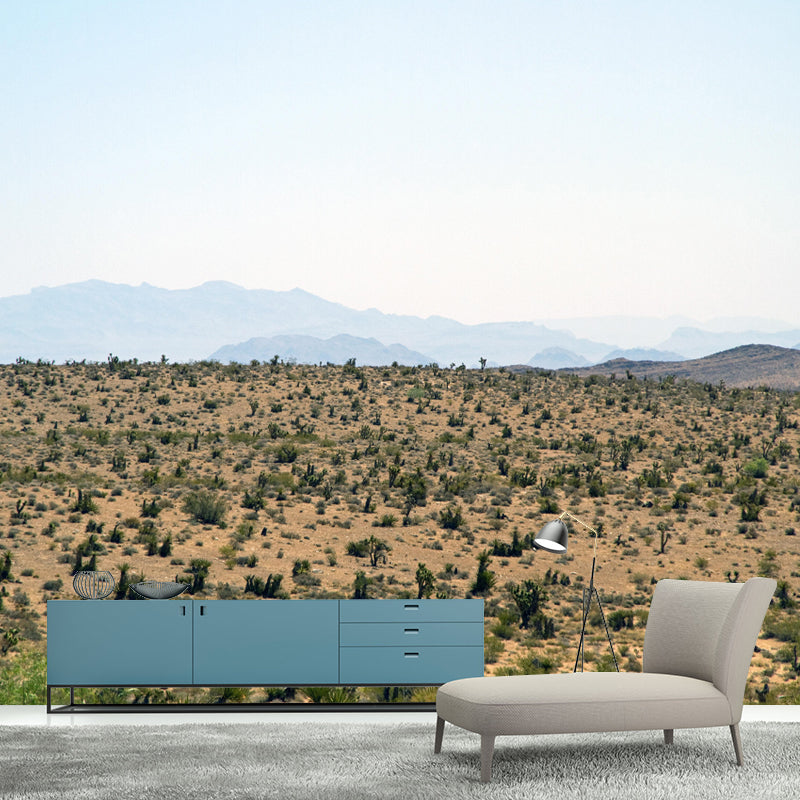 Soft Color Desert Mural Decal Nature Scenery Modern Mildew Resistant for Room