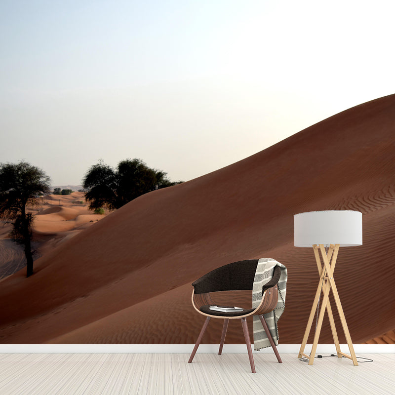 Soft Color Desert Mural Decal Nature Scenery Modern Mildew Resistant Wall Art