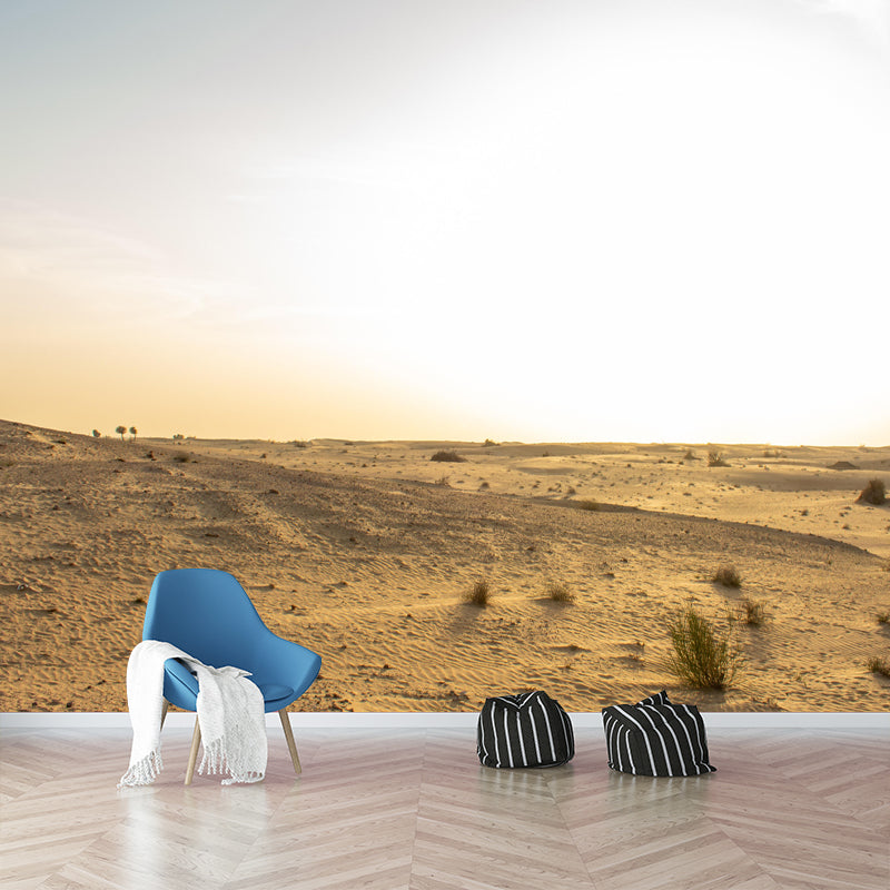 Abroad Sand Dune Mural for Bedroom Mildew Resistant Desert Landscape Wall Decor