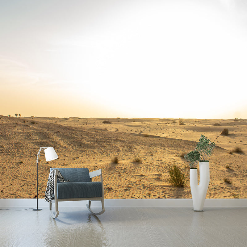 Abroad Sand Dune Mural for Bedroom Mildew Resistant Desert Landscape Wall Decor