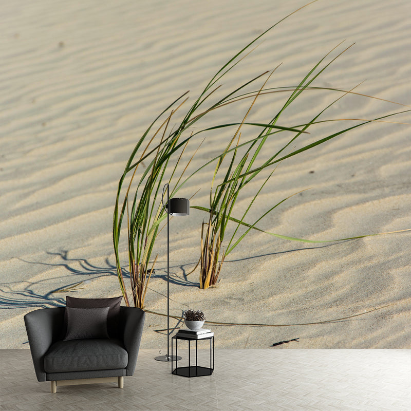Abroad Sand Dune Mural for Bedroom Mildew Resistant Desert Landscape Wall Decor