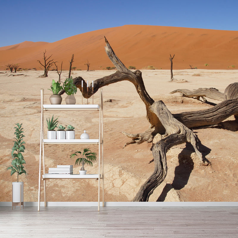 Soft Color Desert Mural Decal Nature Scenery Modern Mildew Resistant Wall Art for Home