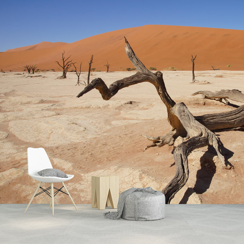 Soft Color Desert Mural Decal Nature Scenery Modern Mildew Resistant Wall Art for Home