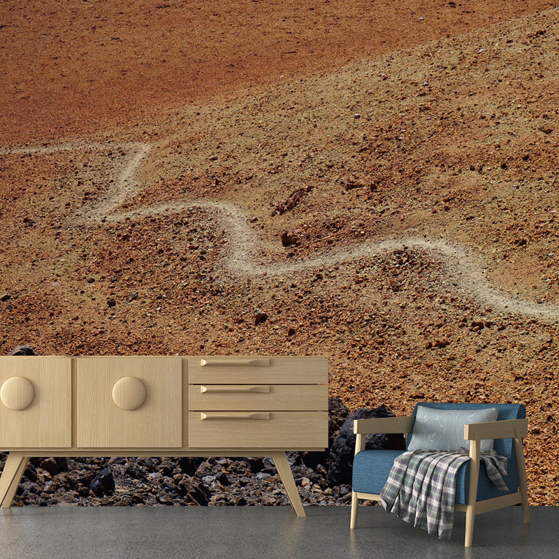 Soft Color Desert Mural Decal Nature Scenery Modern Mildew Resistant Wall Art for Room