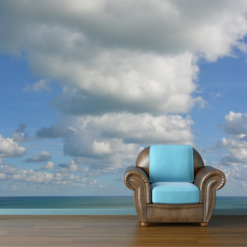 Beautiful Cloudscape Removable Wall Mural for Sitting Room, Customized Size Available