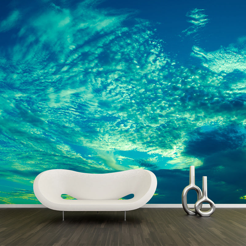 Beautiful Cloudscape Removable Wall Mural for Sitting Room, Customized Size Available