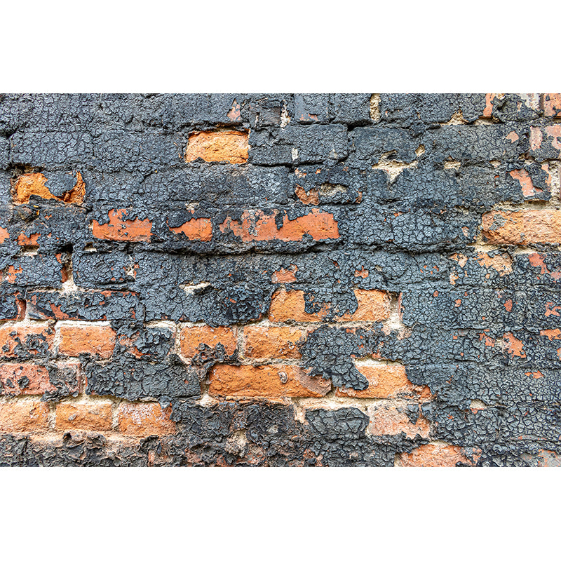 Dilapidated Brick Wall Mural for Guest Room, Personalized Size Available