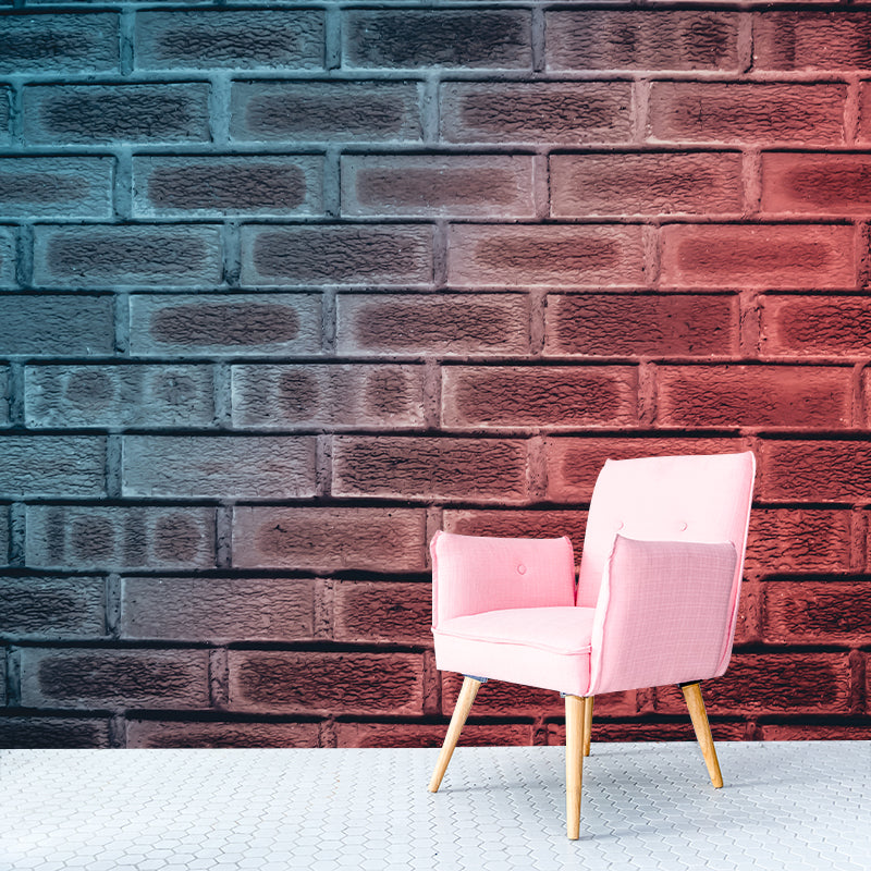 Dilapidated Brick Wall Mural for Guest Room, Personalized Size Available