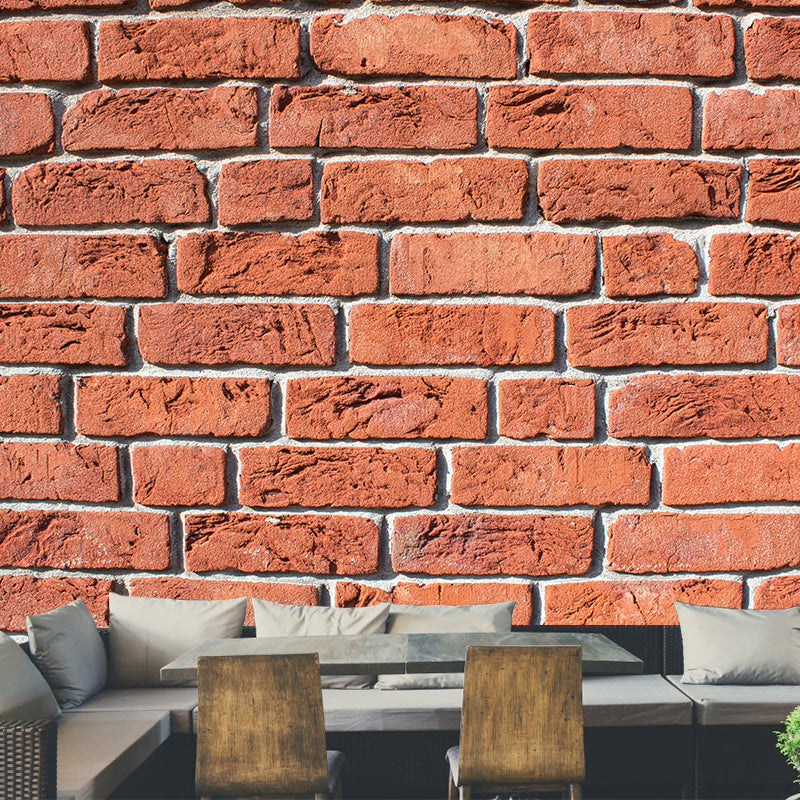 Industrial Style Dilapidated Brick Wall Mural for Dining Room, Personalized Size Available