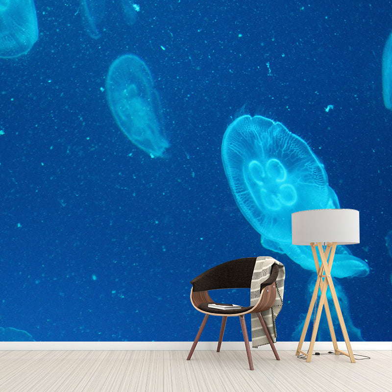 Tropical Sea Creatures Wall Mural for Dining Room, Personalized Size Available