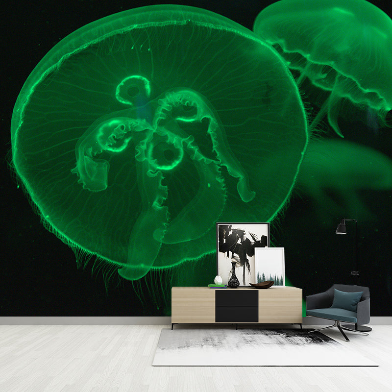 Tropical Sea Creatures Wall Mural for Dining Room, Personalized Size Available