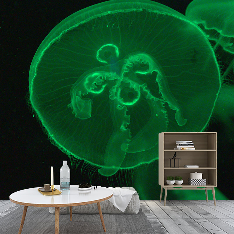 Tropical Sea Creatures Wall Mural for Dining Room, Personalized Size Available