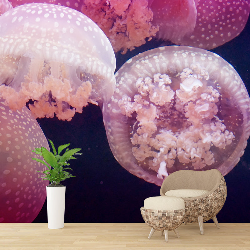 Tropical Sea Creatures Wall Mural for Dining Room, Personalized Size Available