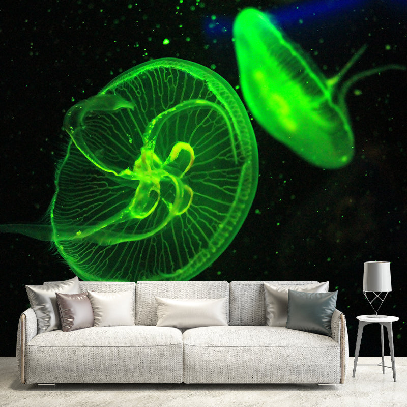 Tropical Sea Creatures Removable Wall Mural for Sleeping Room Home Decor