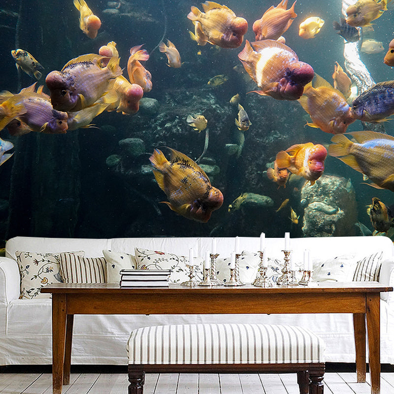 Tropical Sea Creatures Removable Wall Mural for Sleeping Room Home Decor