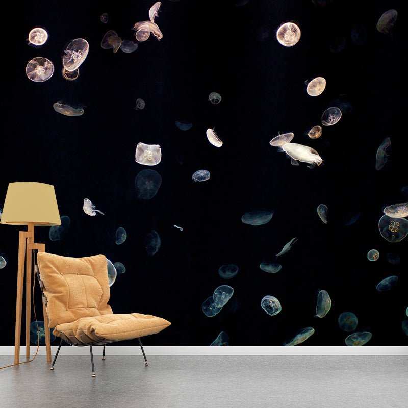 Sea Creatures Mural Personalized Size Wall Covering for Sleeping Room Home Decor