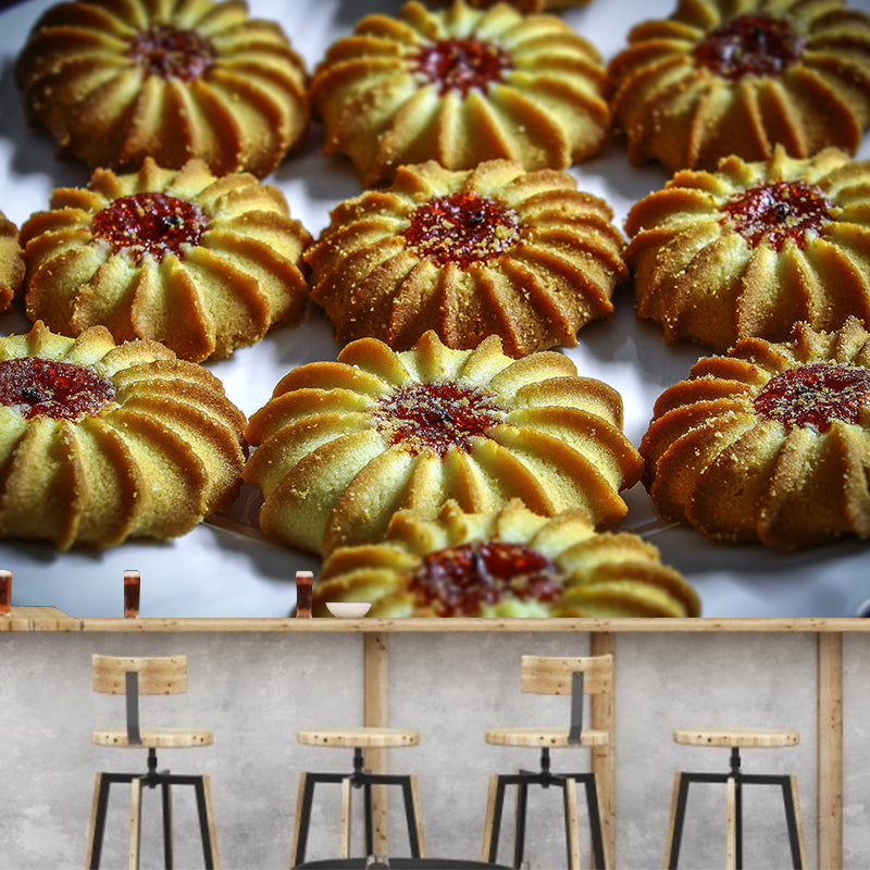 Sweet Dessert Removable Wall Mural for Dessert Shop, Stain-Resistant, Made to Measure