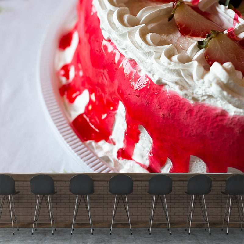 Sweet Dessert Removable Wall Mural for Dessert Shop, Stain-Resistant, Made to Measure