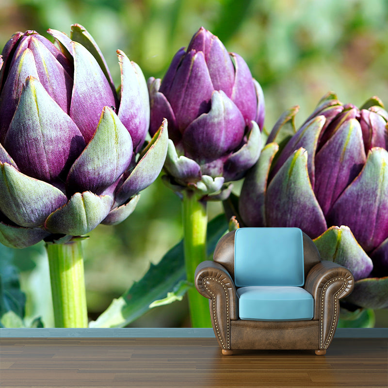 Artichoke Plant Full Size Wall Covering for Reading Room Home Decoration
