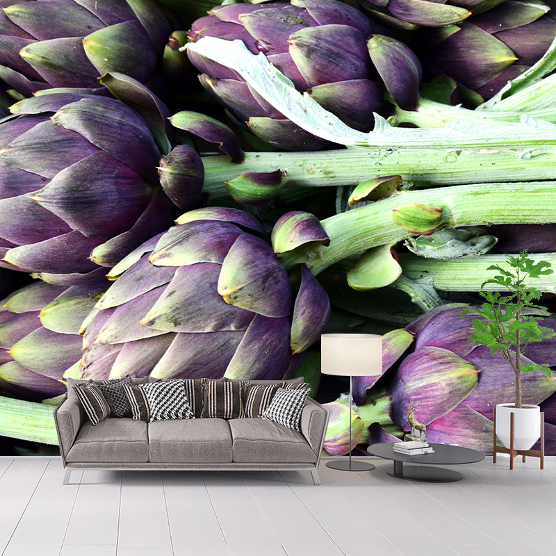Artichoke Plant Full Size Wall Covering for Reading Room Home Decoration