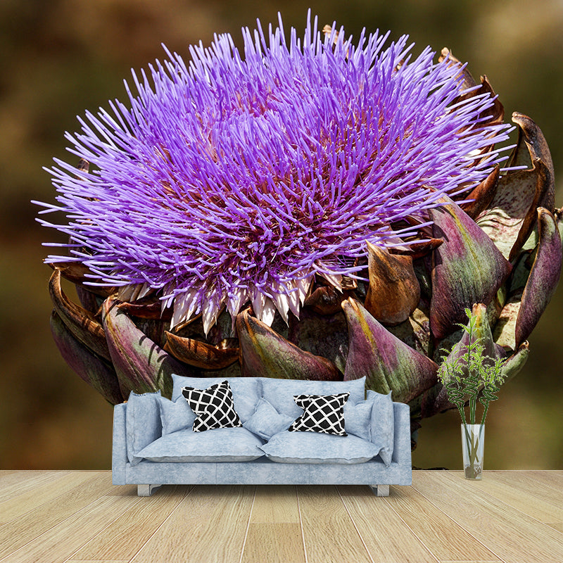 Artichoke Plant Removable Wall Mural for Reading Room, Water Resistant