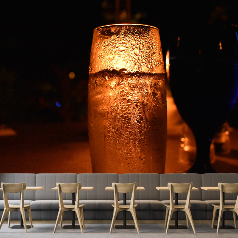 Contemporary Commercial Wine Mural Wallpaper Stain Resistant Wall Decor for Bar